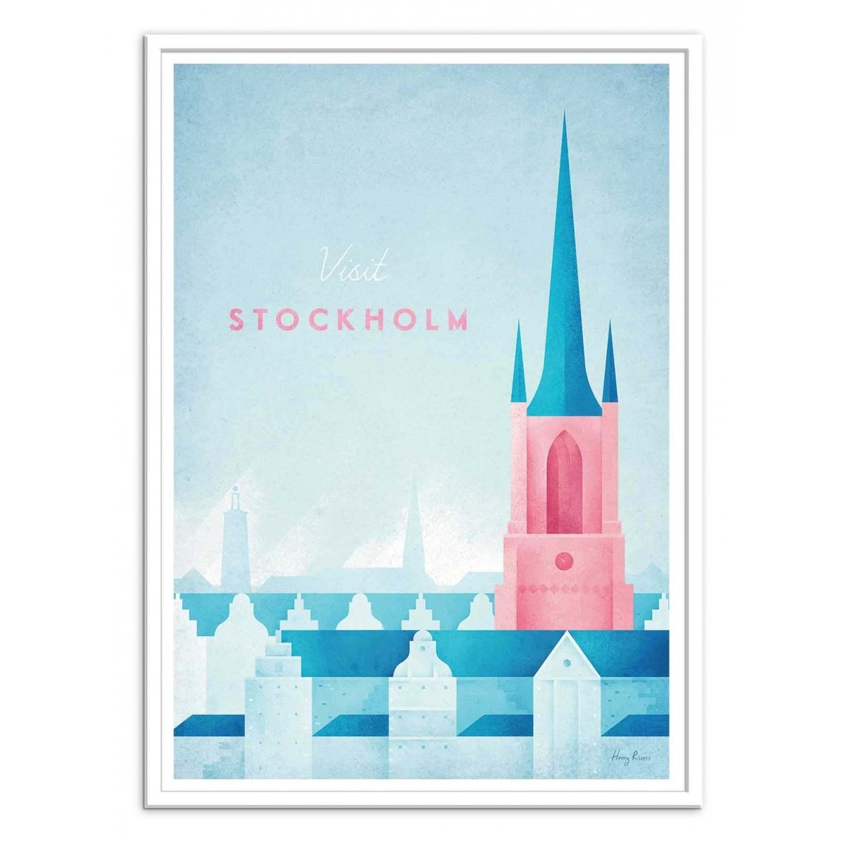 Affiche d'art - Visit Stockholm - Henry Rivers affiche d'art, WALL EDITIONS