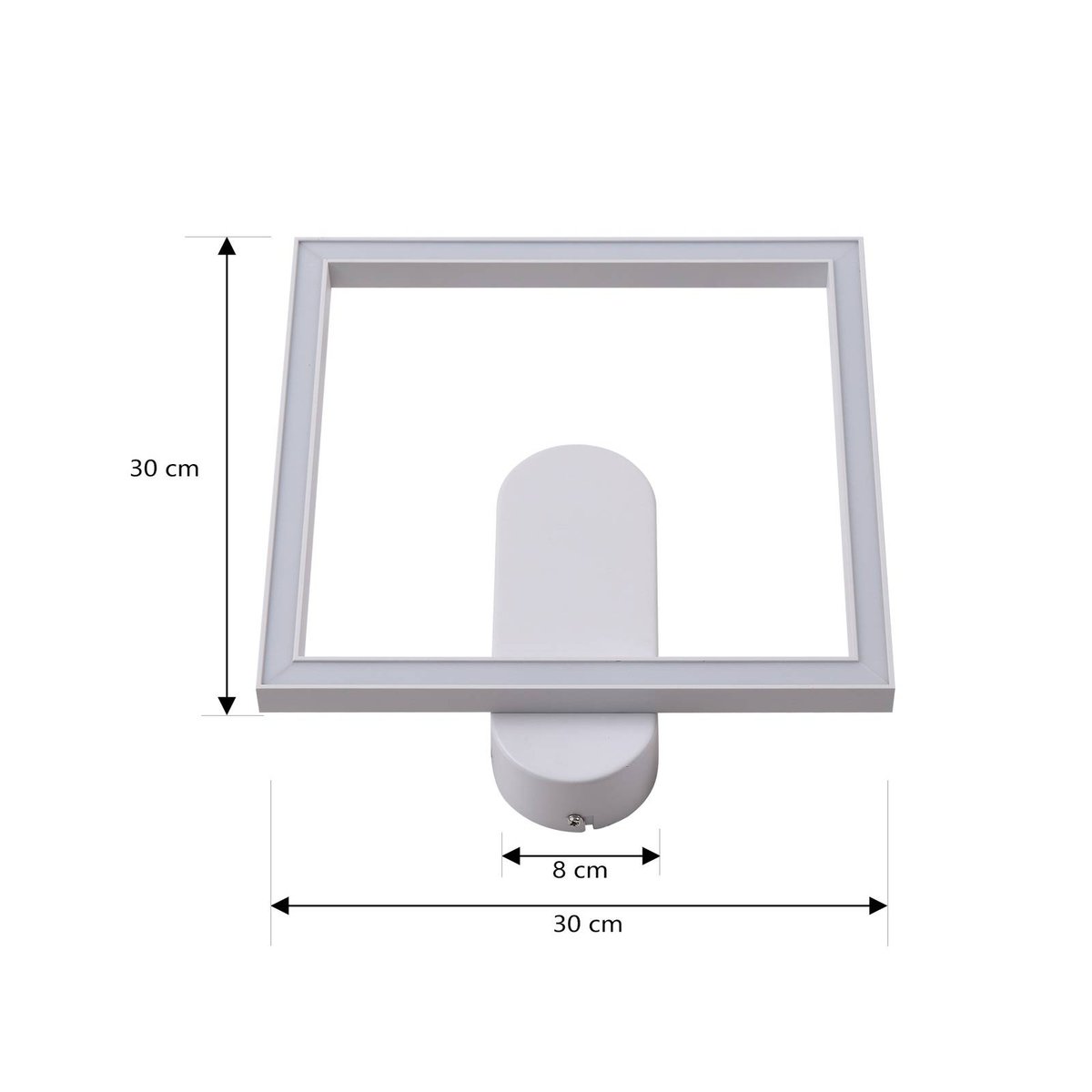 Plafonnier en aluminium moderneLED, Yulla blanc, LINDBY