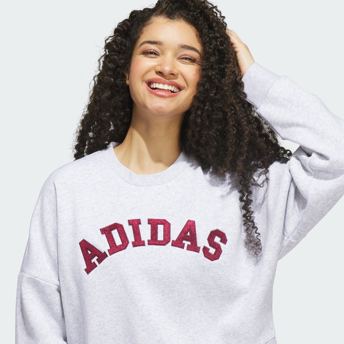 Sweat-Shirt Logo Graphique Chenille Sweat-Shirt Logo Graphique Chenille light grey heather, ADIDAS SPORTSWEAR