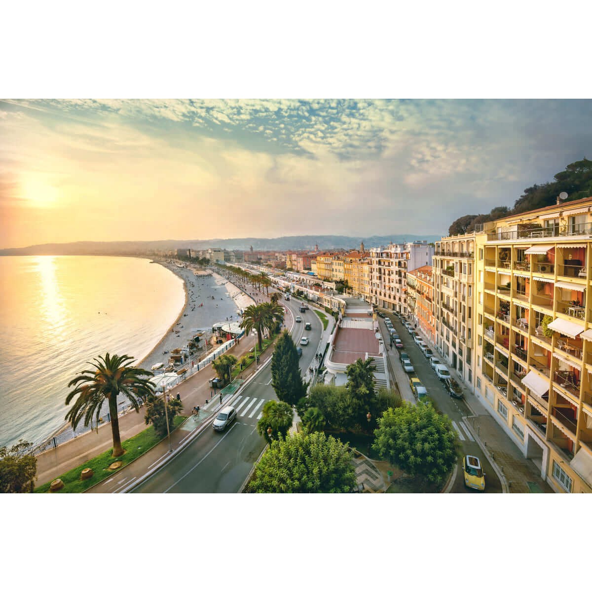 Tableau Mural Promenade Des Anglais CONTEMPORAIN URBAIN tableaux sur toile-multicolore, CEANOTHE