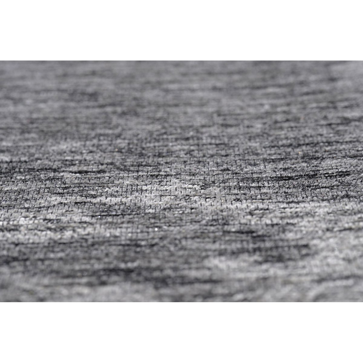 Tapis salon Heritage, tissé plat, brillant anthracite, THEKO