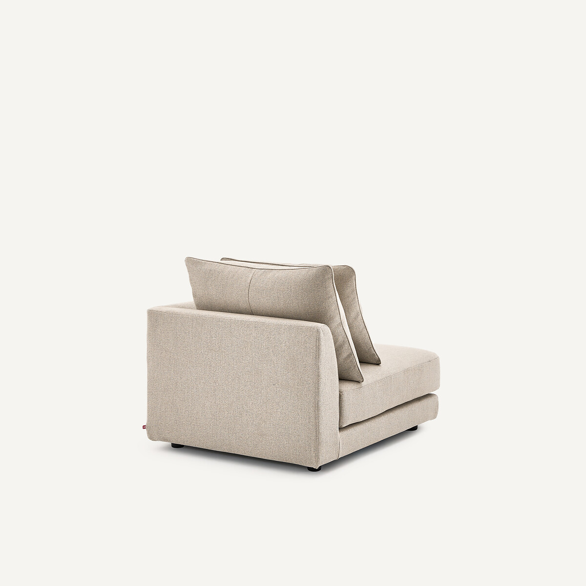 Rechtes Halbsofa, modular, aus Tweed, TIBERIO natur/hellgrau, AM.PM