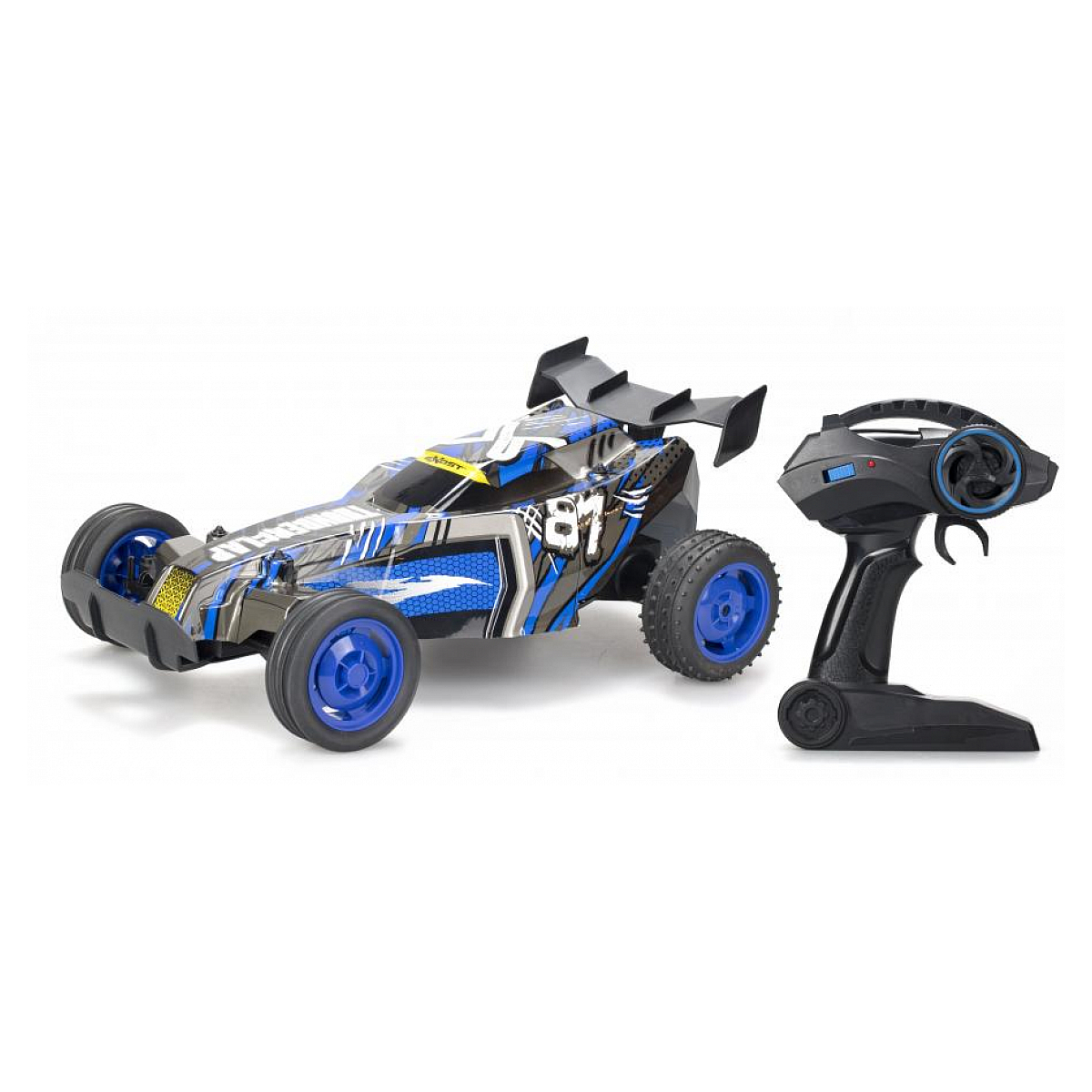 Exost - voiture telecommande thunder clap bleu, SILVERIT