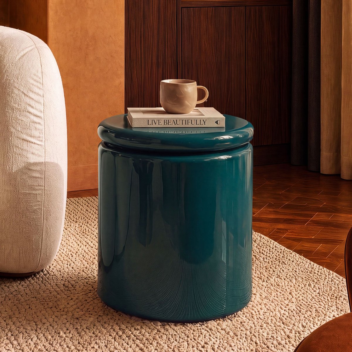 Table d'appoint Oscar - OSCAR vert canard, MAISON PAVANE