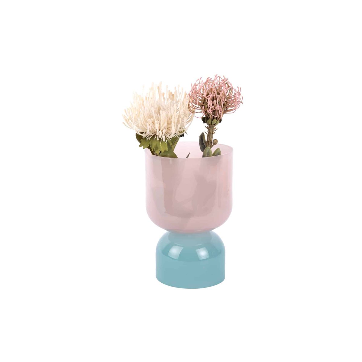 Vase Verre COLORES SMALL rose tendre, PRESENT TIME