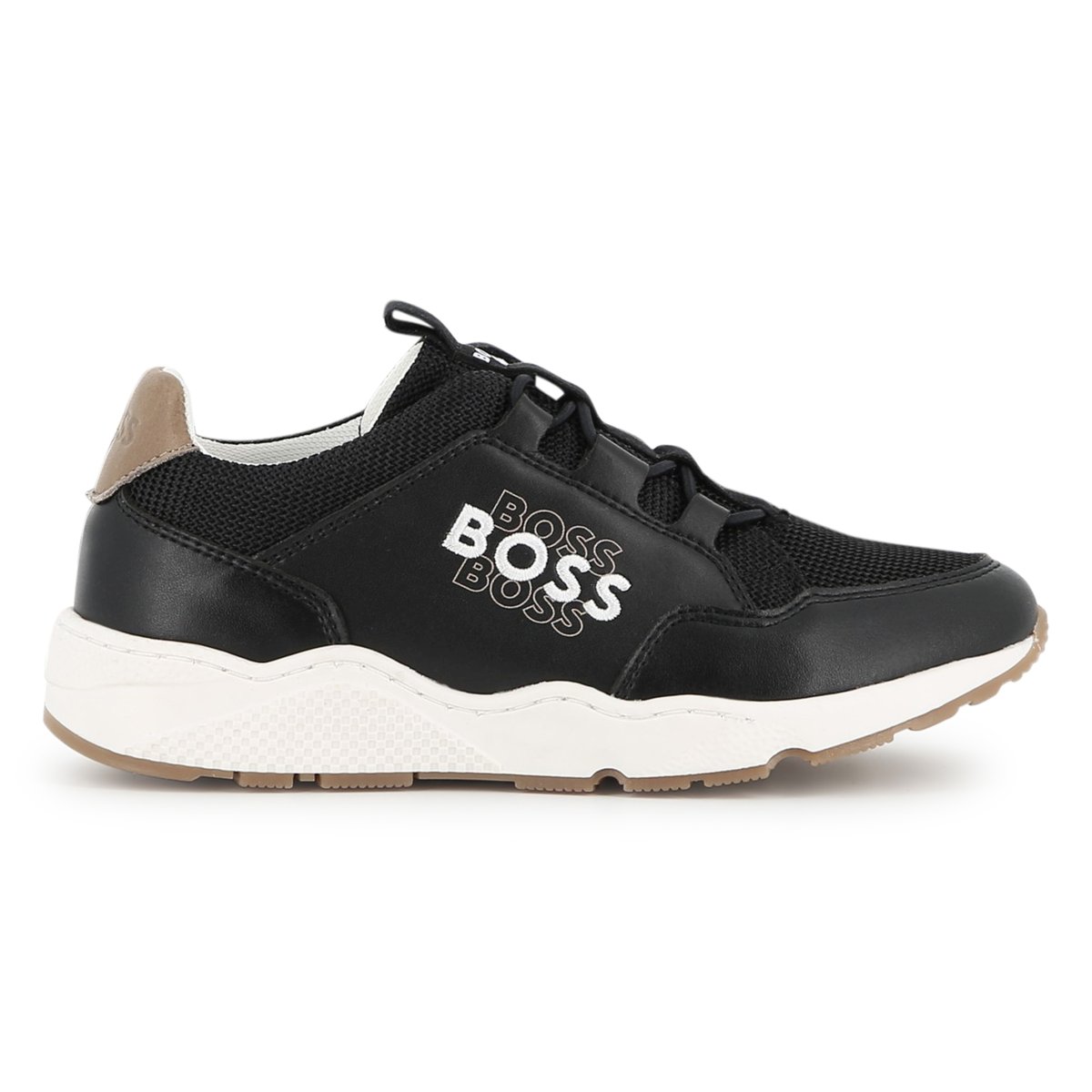 Baskets basses à lacets black, BOSS KIDSWEAR