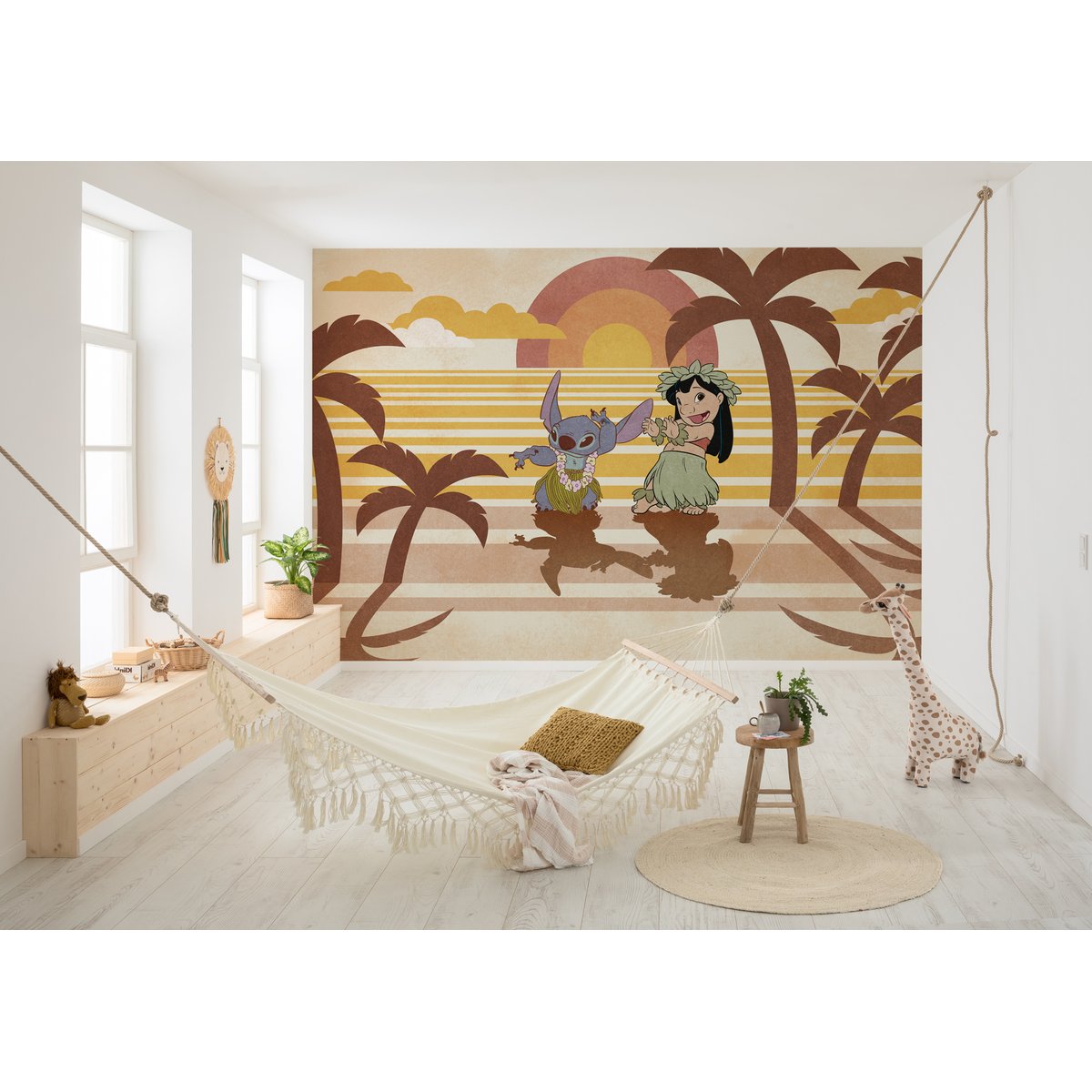 Papier peint Komar - Disney Lilo and Stitch Hula Harmony - 350 x 250 cm couleur unique, HEXOA
