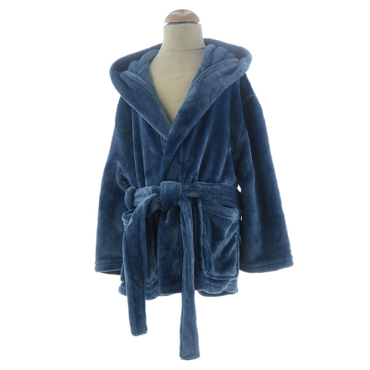 Peignoir enfant polaire chaud à capuche KOMO KIDS cashmere, SENSEI MAISON