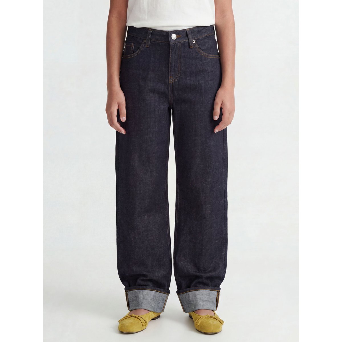 Jean À Coupe Large dark blue denim 1, JJXX