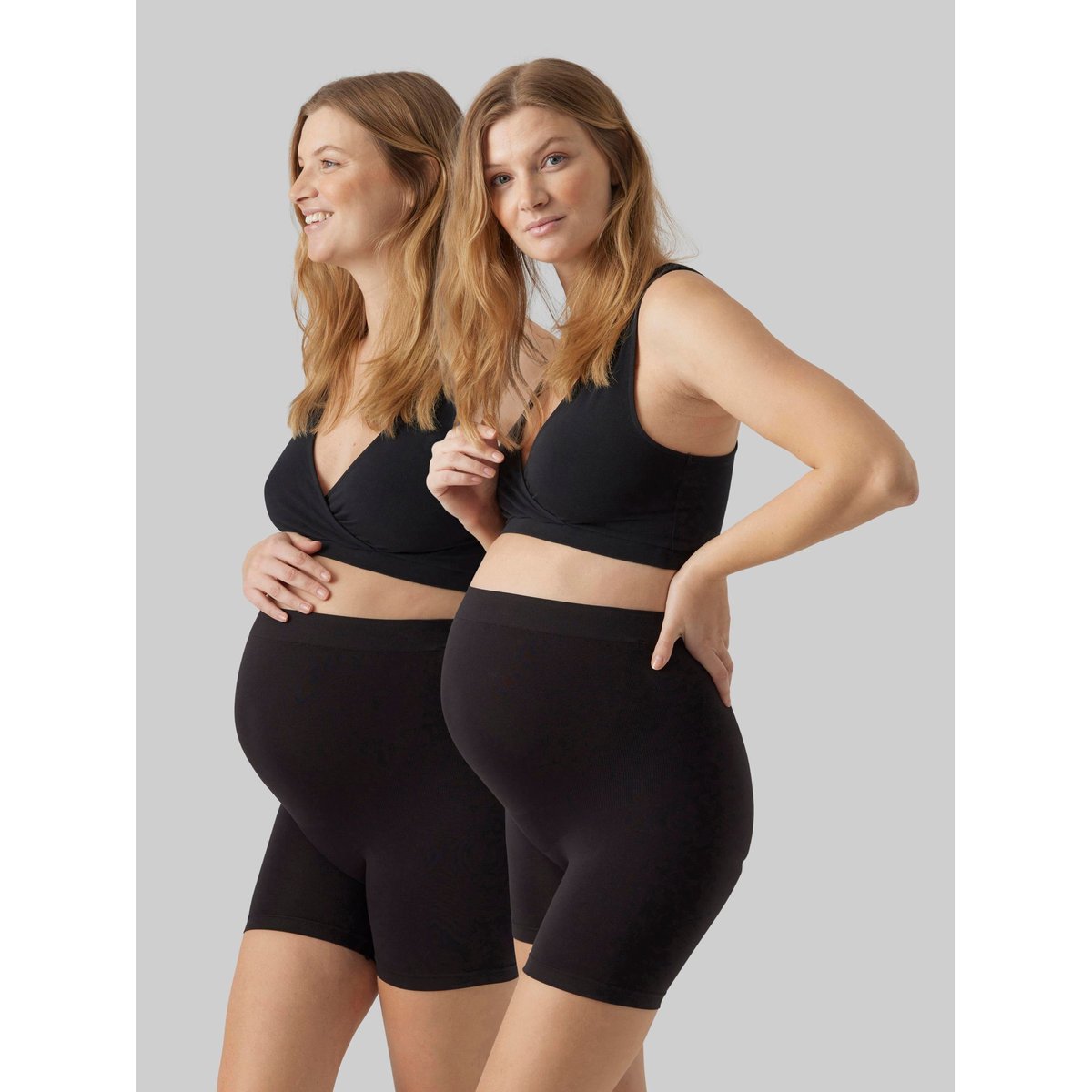 Short Sans Coutures noire - black, MAMA LICIOUS