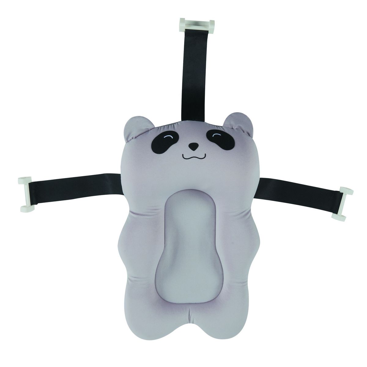 Coussin de bain panda gris couleur unique, TINEO