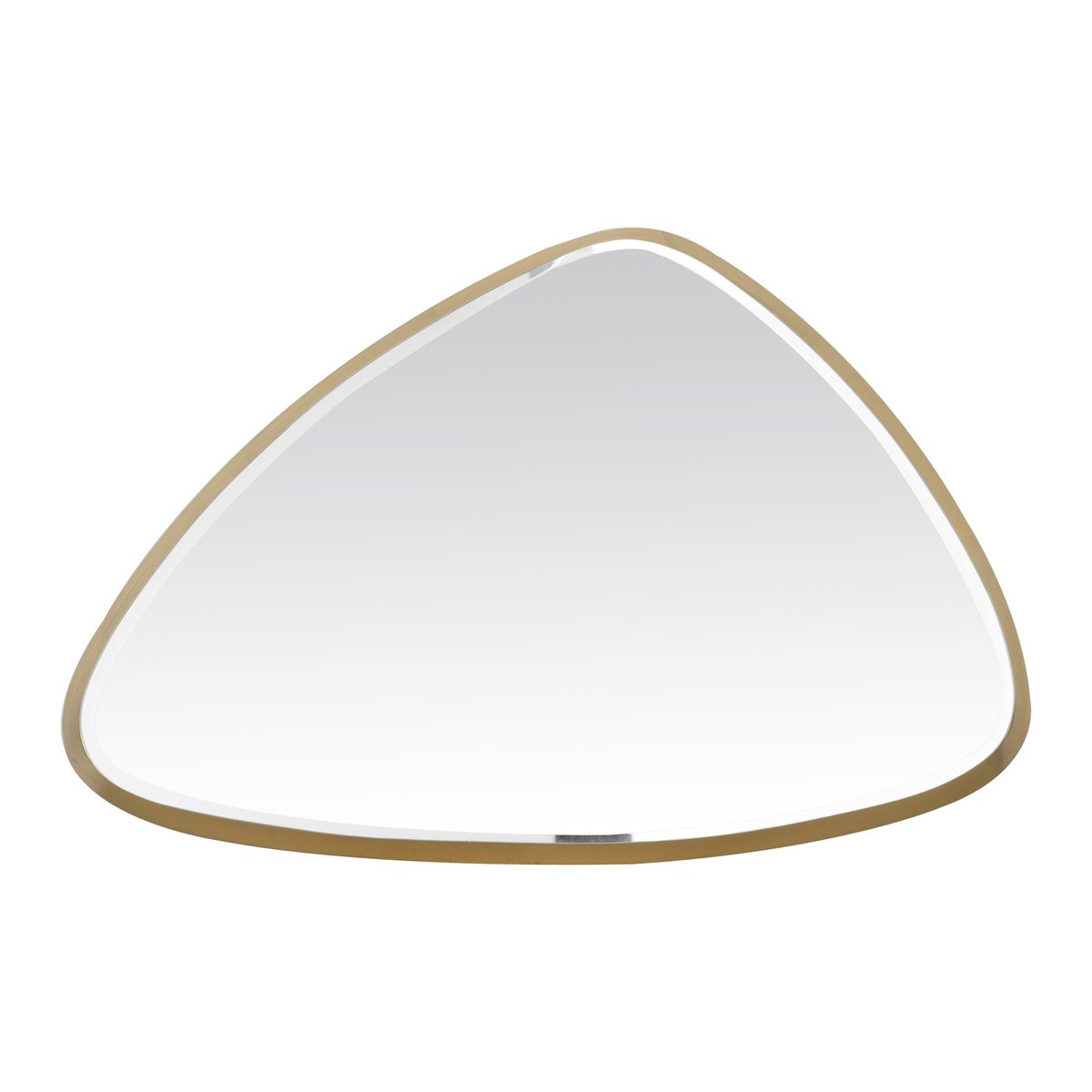 Miroir biseauté triangle 55x35x4cm or, EMDE