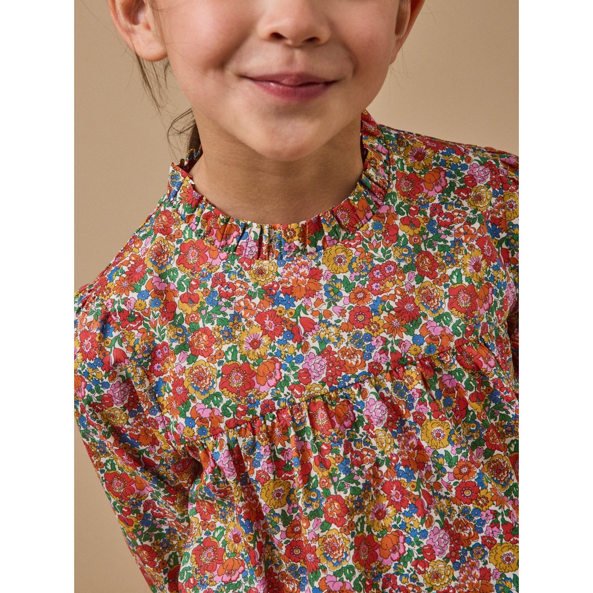 Blouse en tissu Liberty liberty annie and may rouge, CYRILLUS