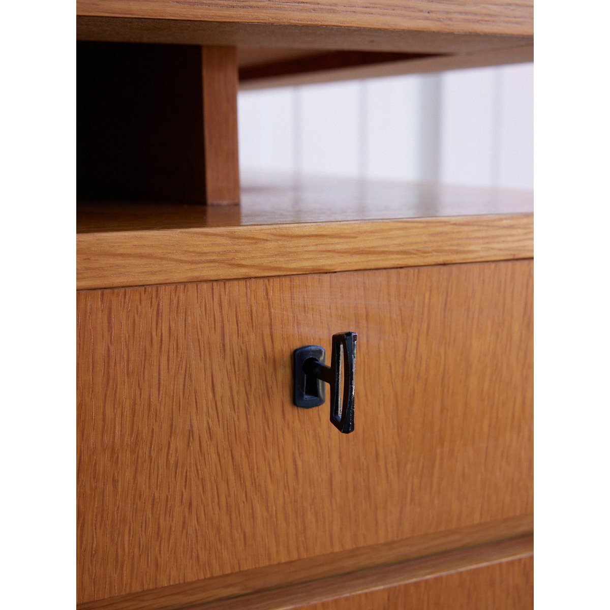 Bureau scandinave en bois Yvan N°573 - Bon état bois clair, DEBONGOUT