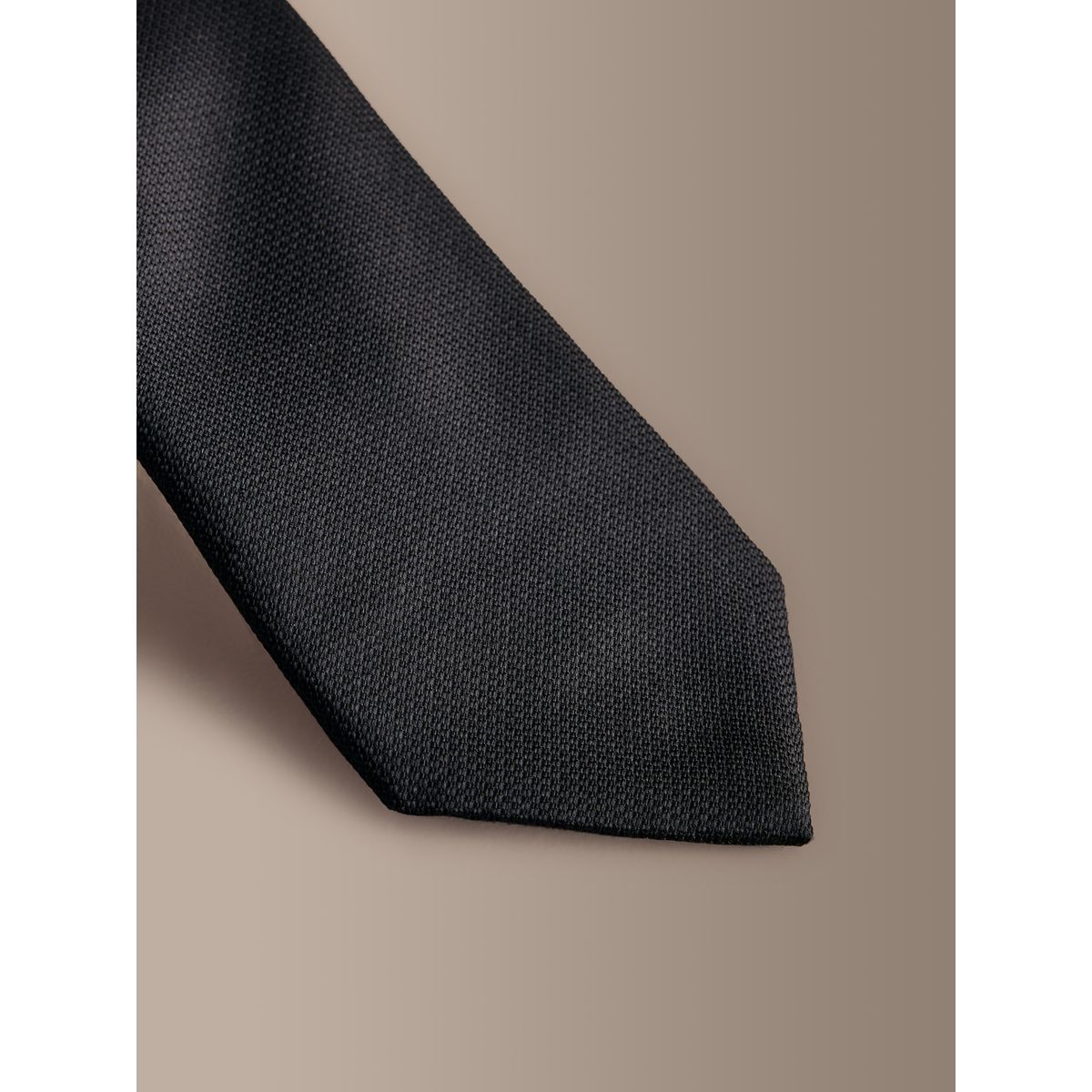 Cravate en soie signature noir, NEXT