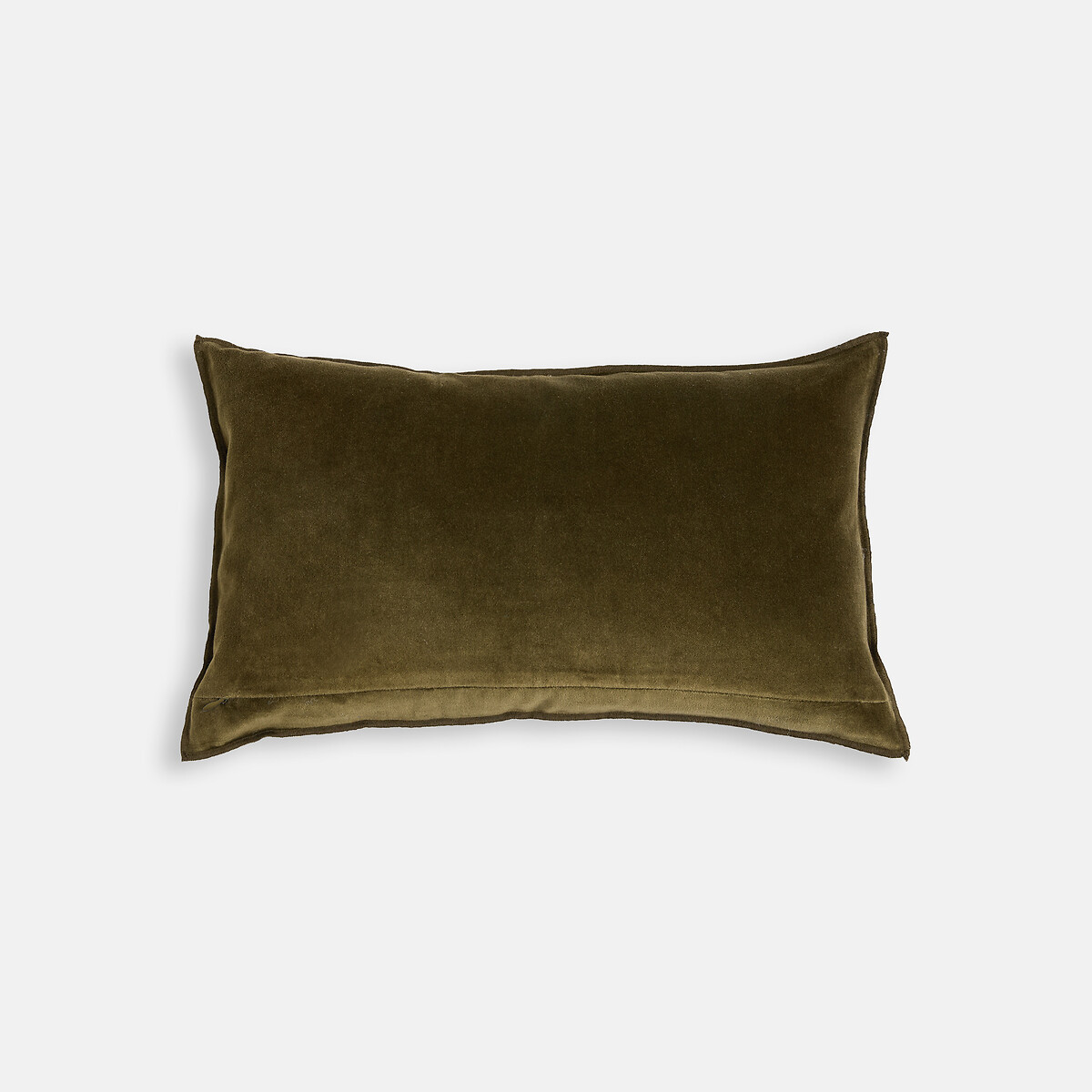 Housse de coussin rectangulaire, en velours ciselé, MILO kaki, LA REDOUTE INTERIEURS