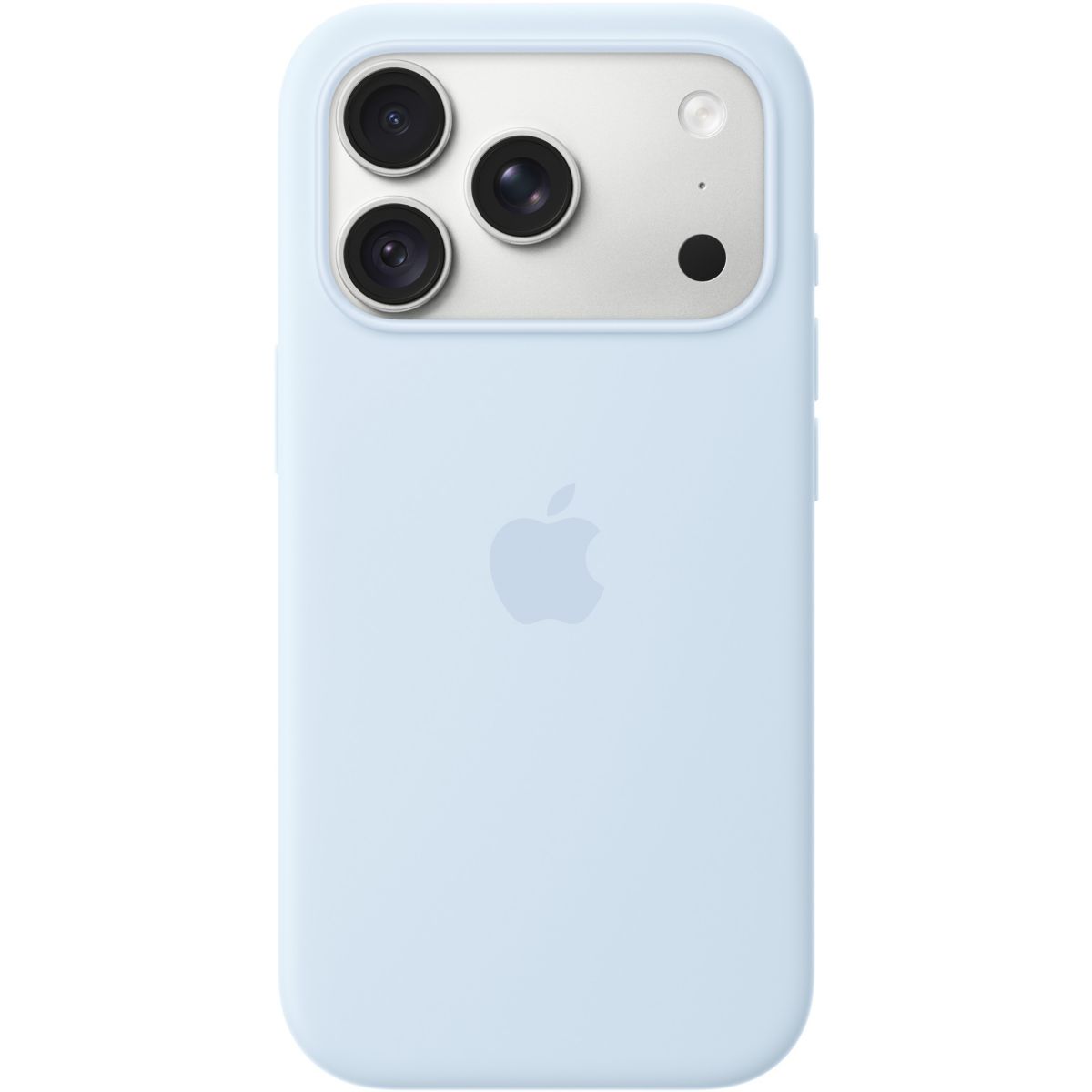 Coque iPhone 18 Pro Magsafe Bleu lumineux Sili couleur unique, APPLE