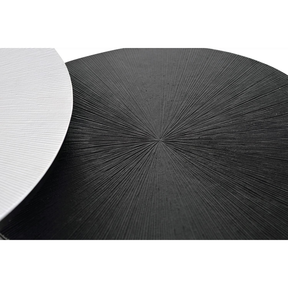 Lot de 2 tables basses bronze noir, DECORATION D’AUTREFOIS