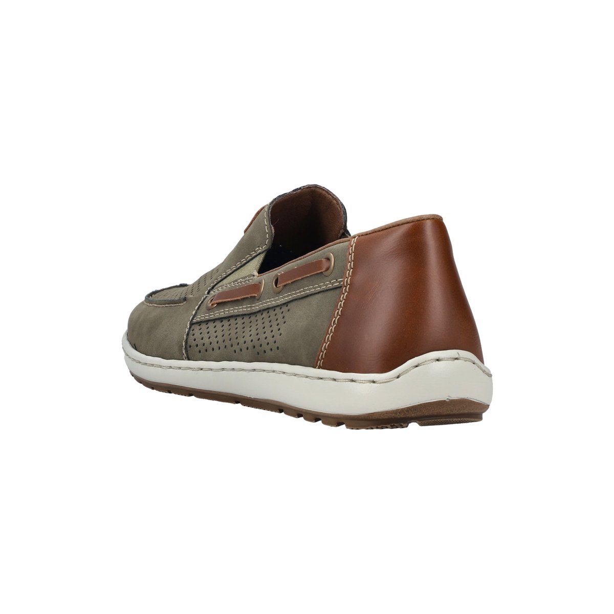 Mocassin Cuir Morelia vert, RIEKER