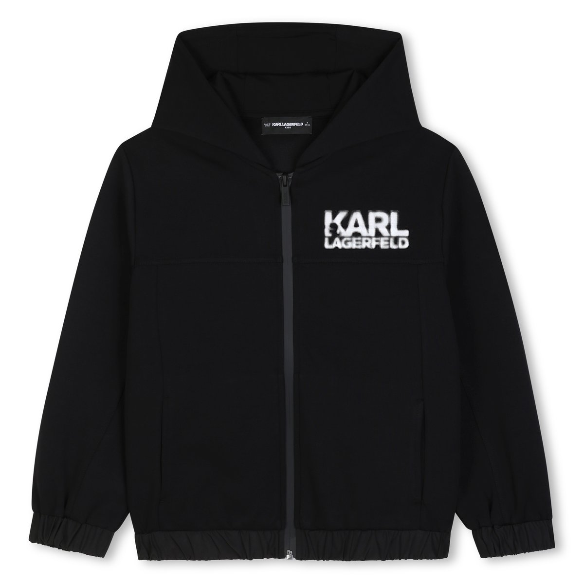 Cardigan à capuche black, KARL LAGERFELD KIDS
