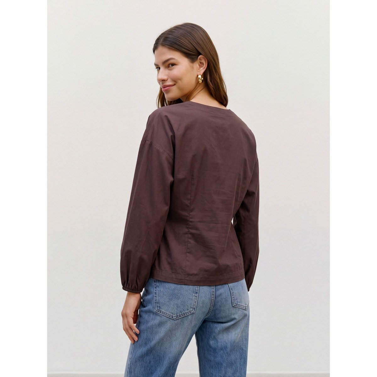 Chemise marron - chocolate torte 1, VERO MODA