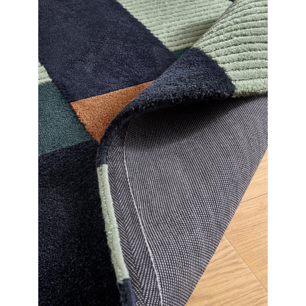 Tapis de salon et chambre moderne ANDREA bleu, NOVATREND