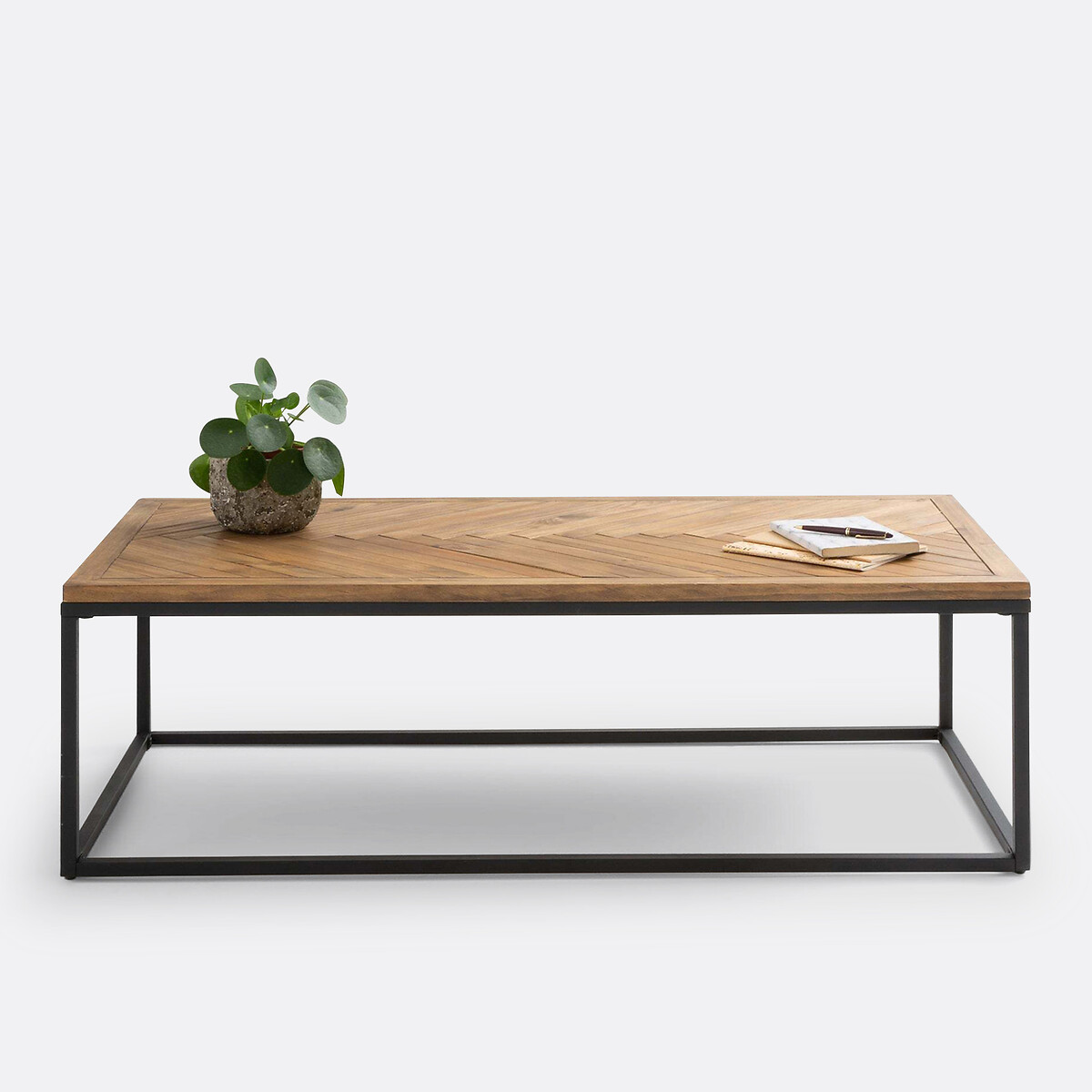 Table basse, en pin massif, NOTTINGHAM pin ciré, LA REDOUTE INTERIEURS