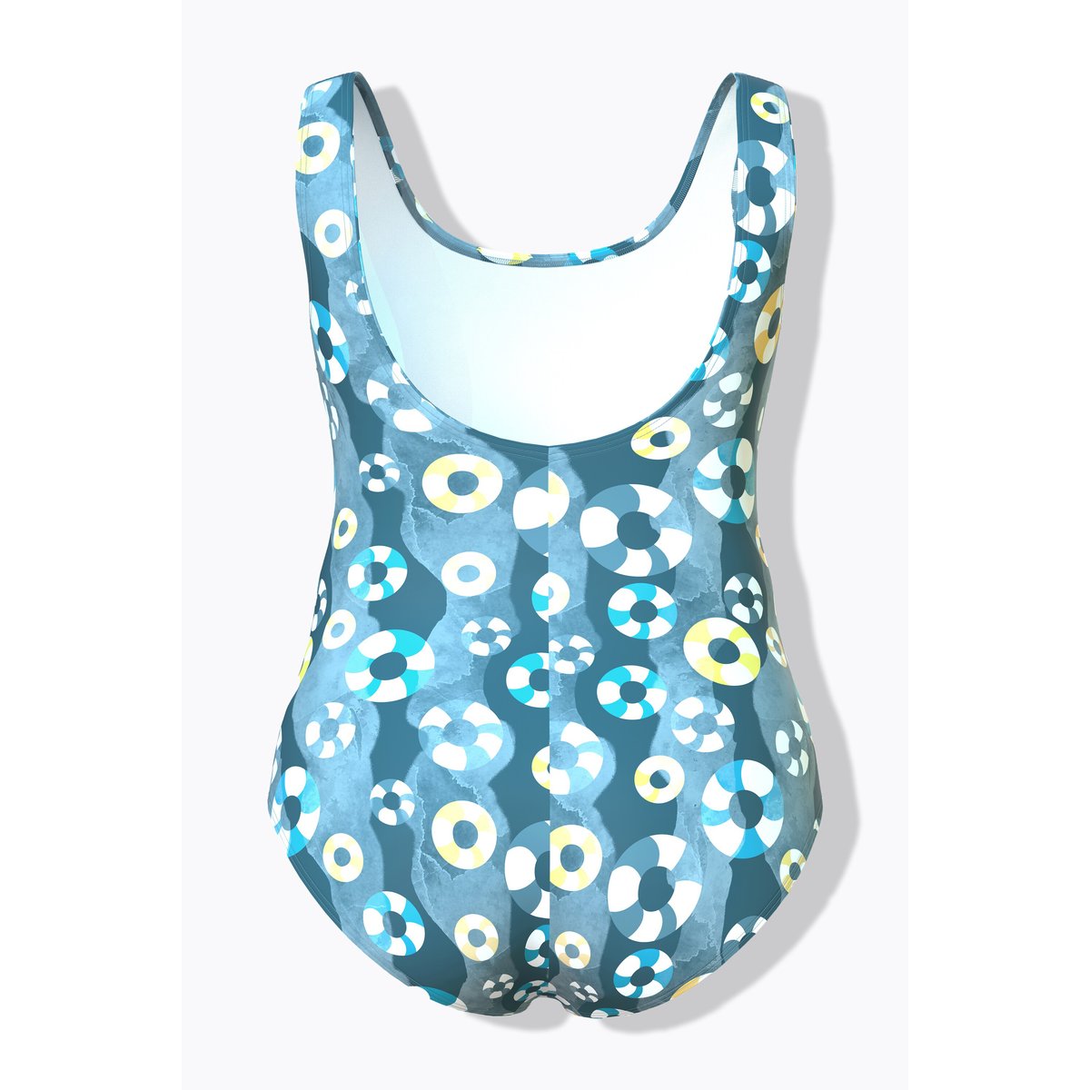 Maillot de bain sans bonnets souples. bleu, ULLA POPKEN