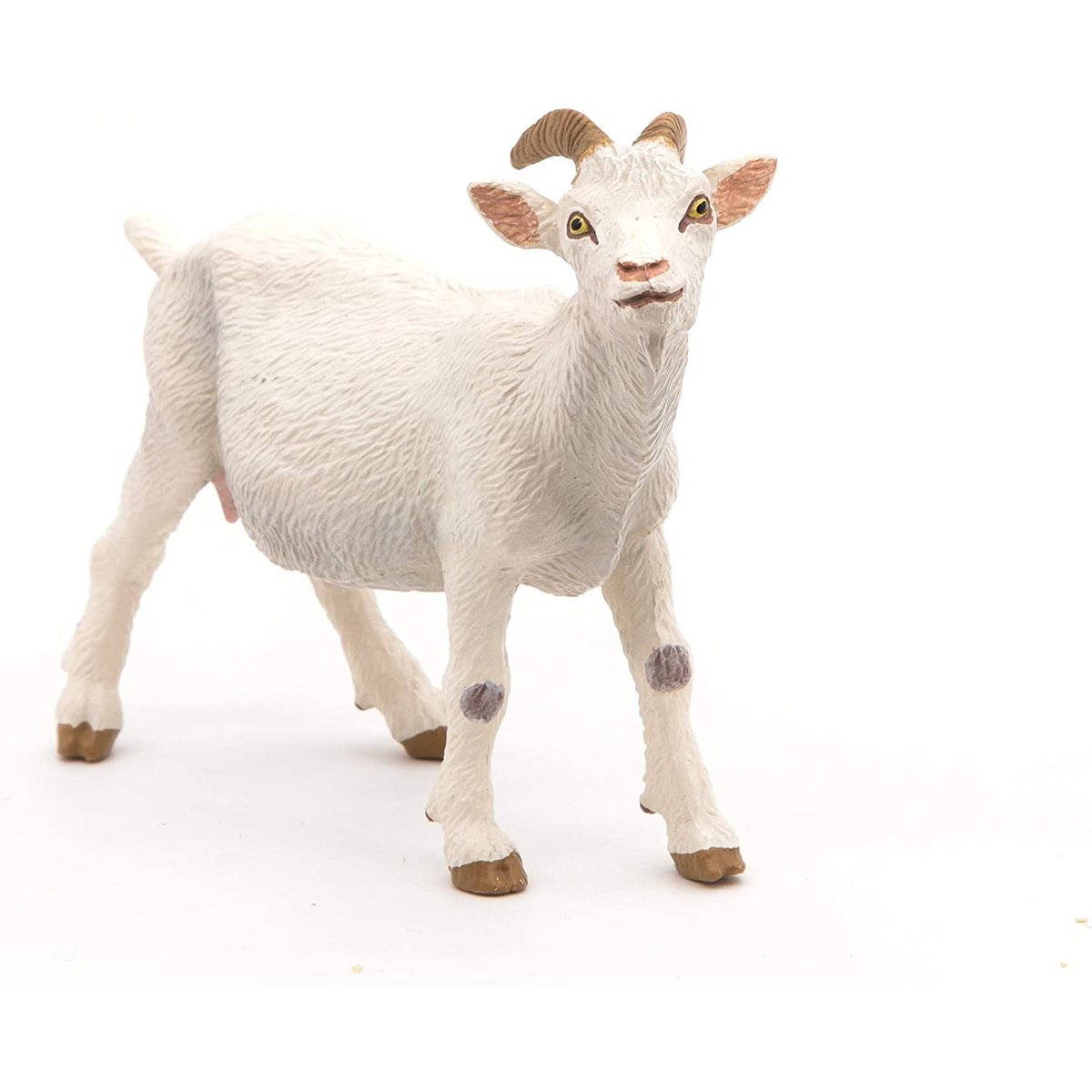 Figurine Chèvre blanche à cornes blanc, PAPO
