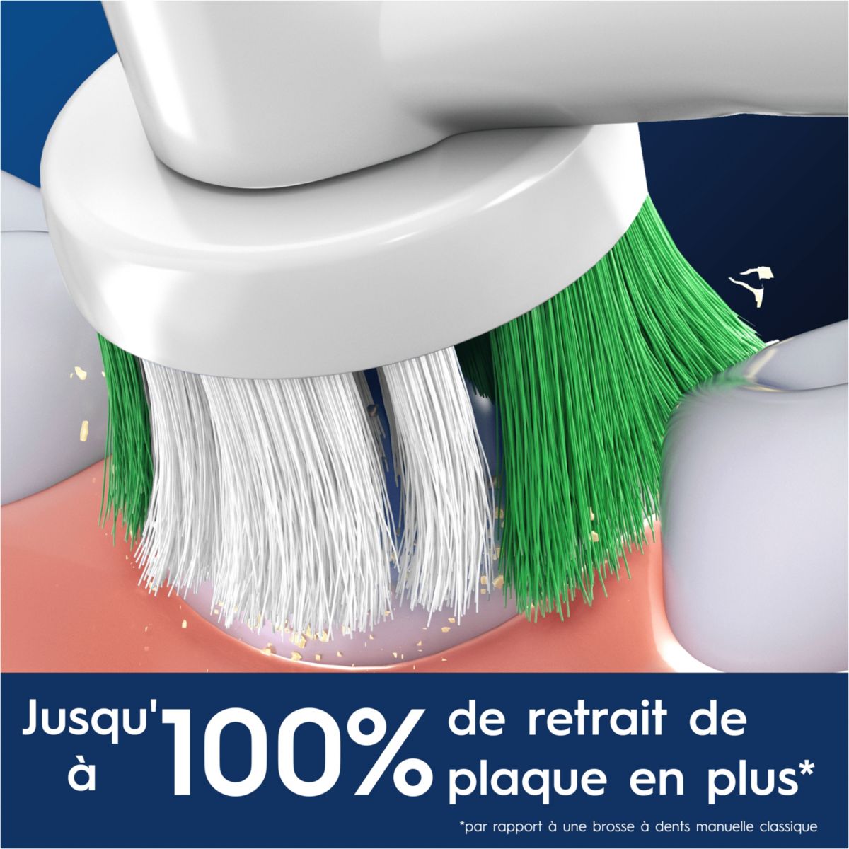 Brossette dentaire Precision Clean X-filaments x10 couleur unique, ORAL B
