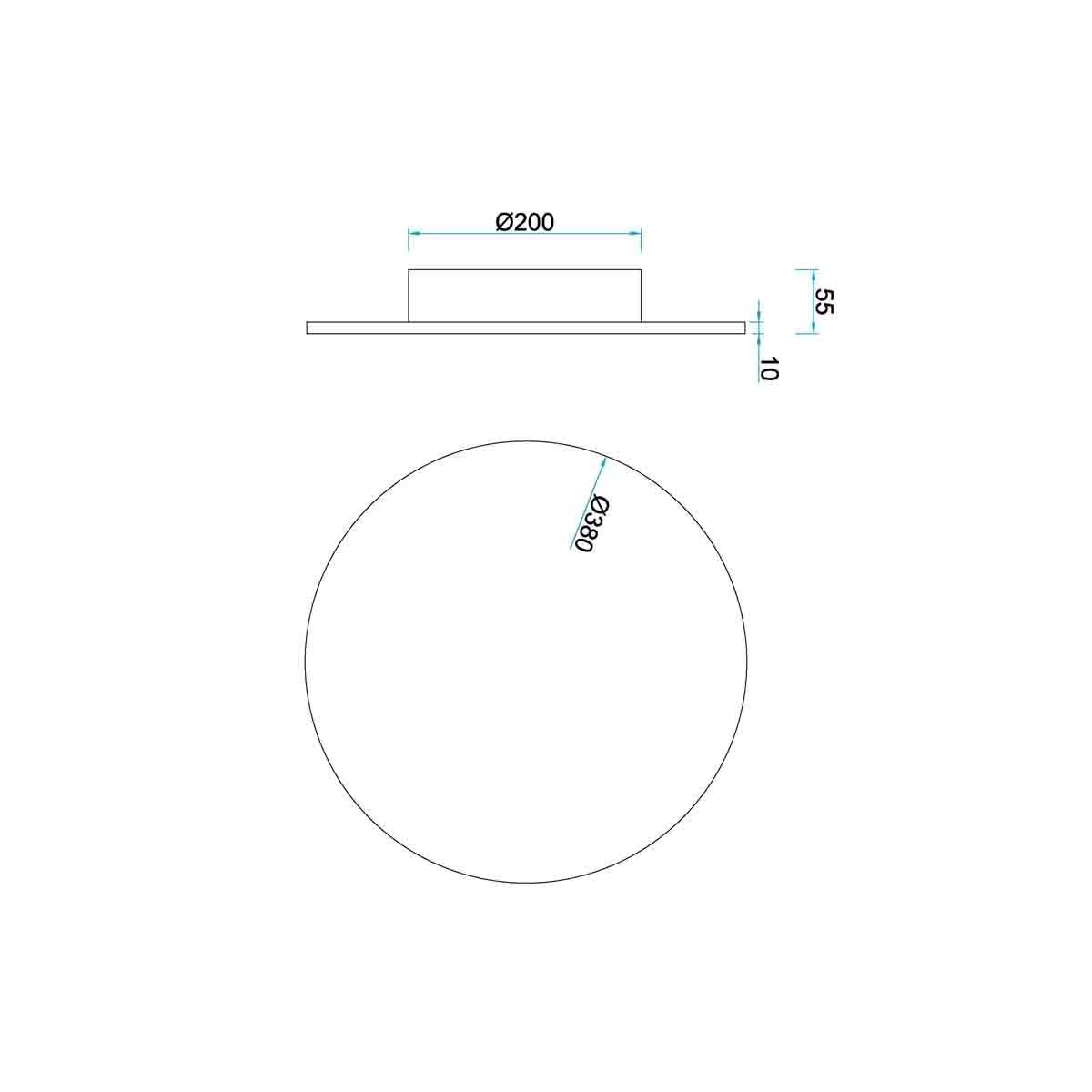 Applique lumière chaude BORA BORA blanc, MANTRA