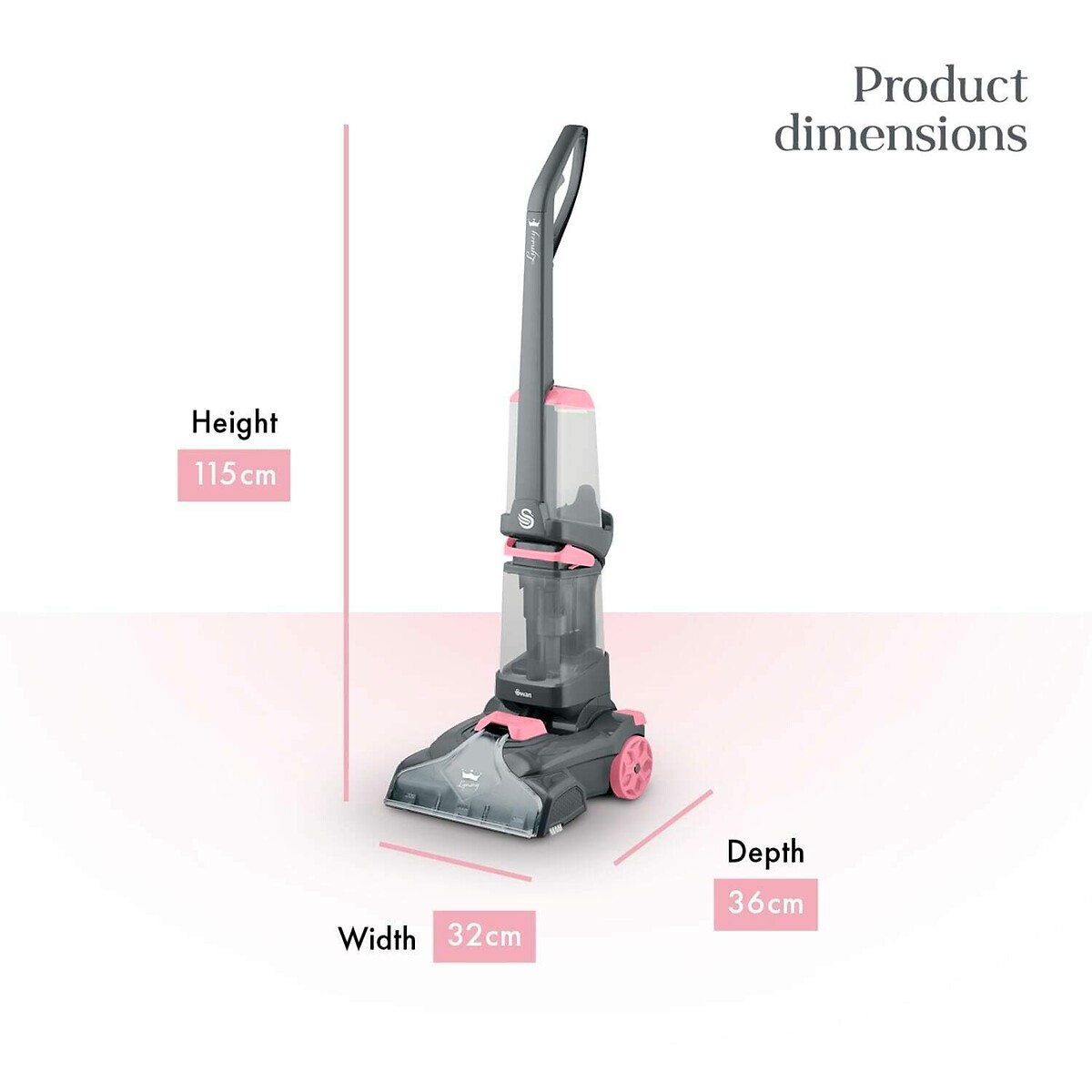 Lynsey Queen of Clean Carpet Cleaner pink, SWAN
