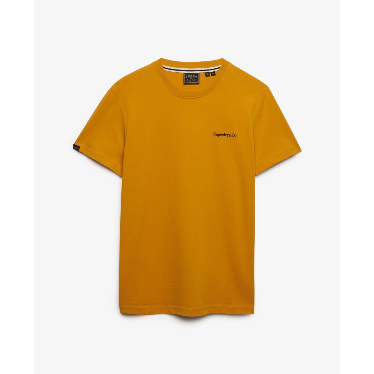 T-shirt Essential Company Logo Brodé marron ocre denim co, SUPERDRY