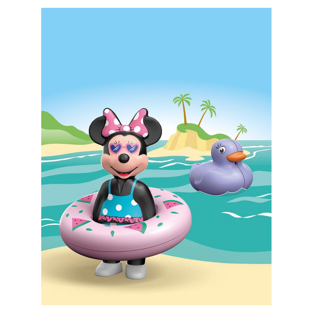 71706 Junior  and  disney : minnie avec bouee bleu, PLAYMOBIL
