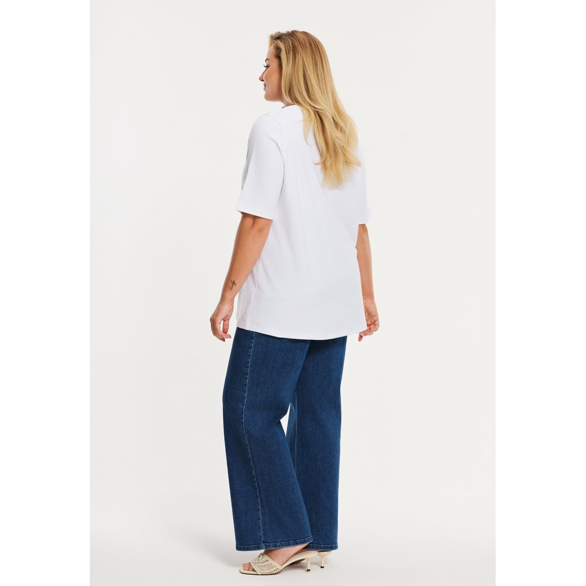T-shirt Flare Fit blanc, YOEK