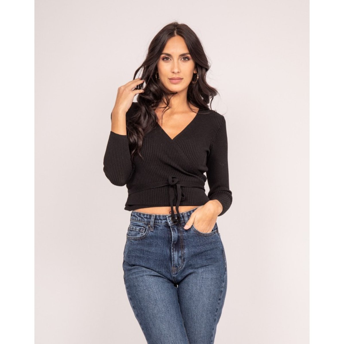 Gilet Cache-coeur Kurtys noir, DONA LISA