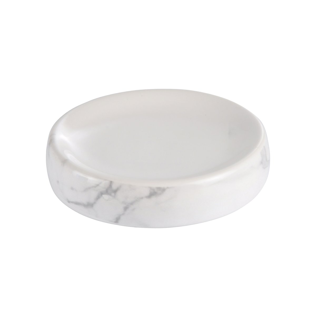 Porte savon ceramique Marbre blanc, EDEN