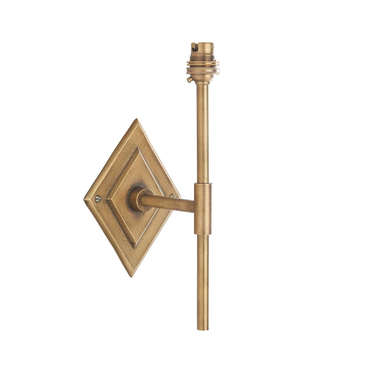 Dex Diamond Tall Wall Light with Backing Plate brass, ÉDITÉ