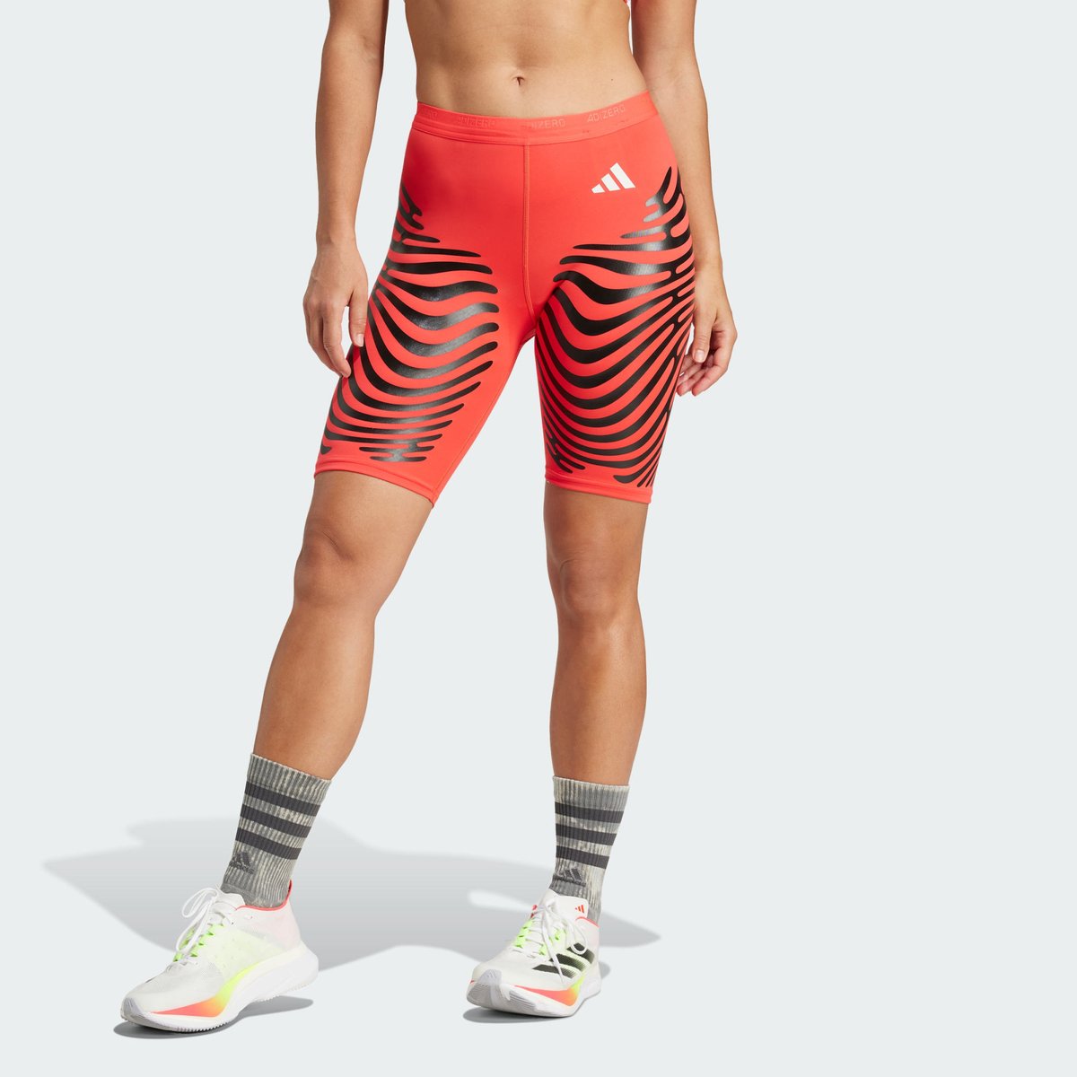 Cuissard De Running Adizero Control semi lucid red / black, adidas Performance