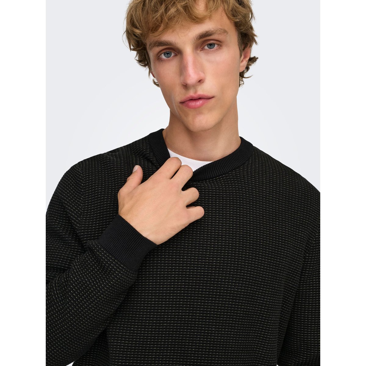 Pull En Maille black 1, ONLY & SONS