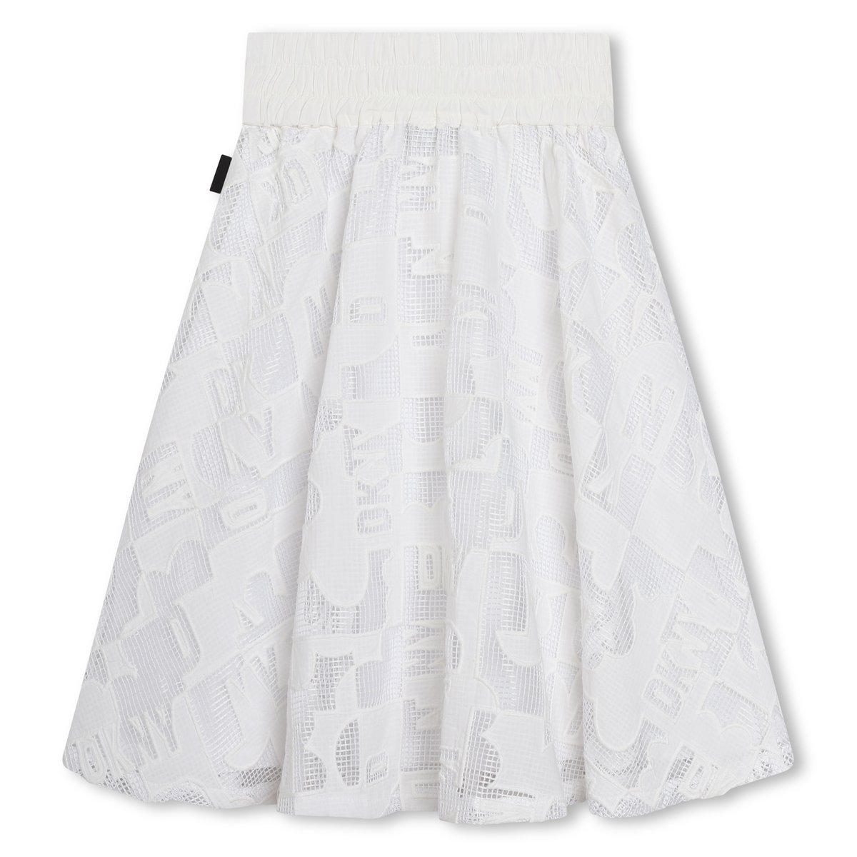 Jupe de cérémonie en résille blanc, DKNY