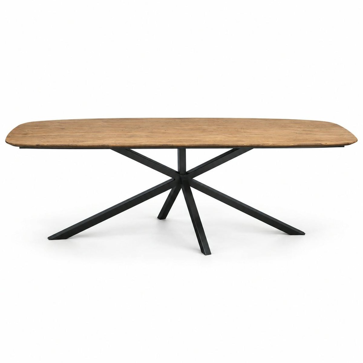 Table à manger en bois de teck recyclé 200 cm DEPOK bois naturel, PIER IMPORT