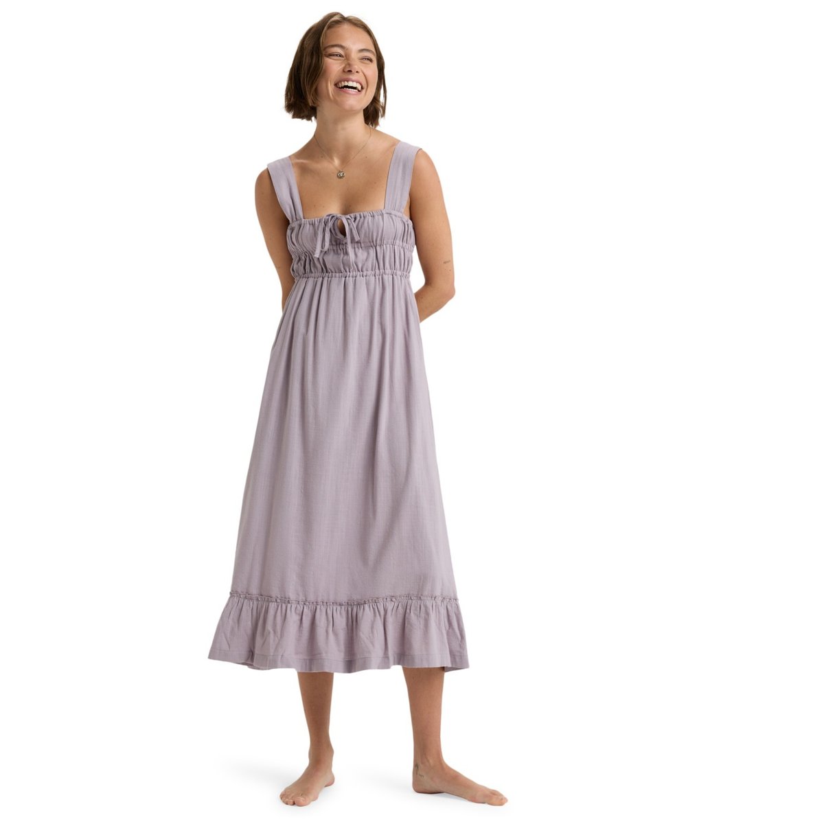 Robe midi fluide avec corsage élastique PARADISE WINDS. violet nirvana, ROXY