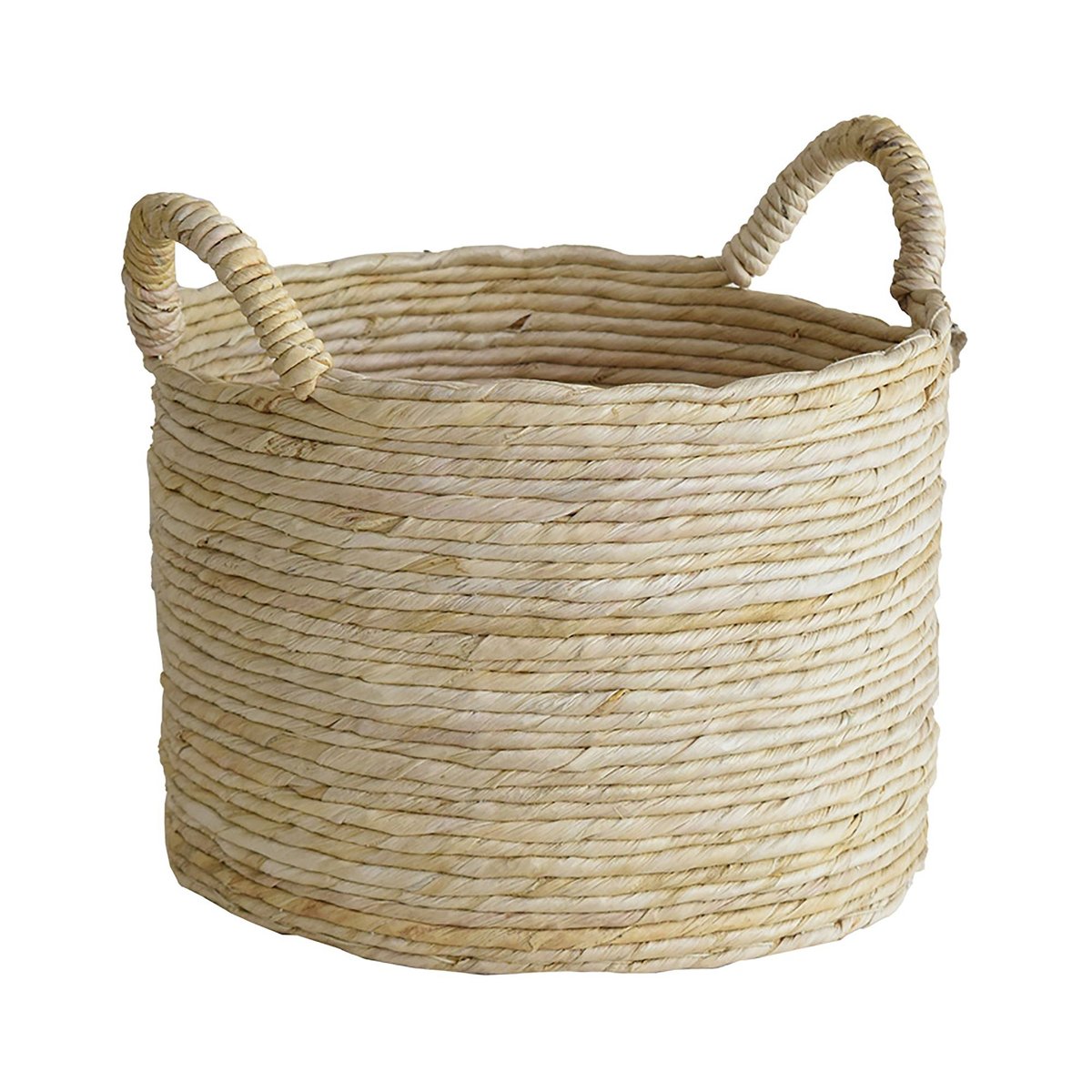 Panier en abaca avec poignées naturel, NOW'S HOME