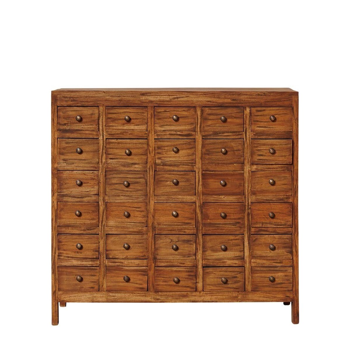 Commode avec 30 tiroirs en acajou MERCERIE bois clair, CHEHOMA