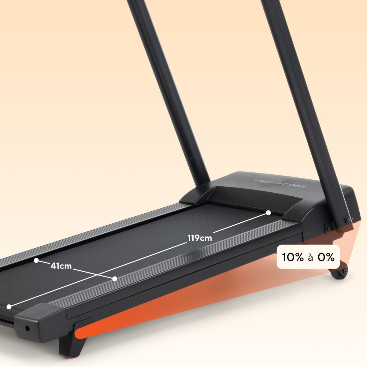 Tapis de course Compact Sport / 16km/h noir, PROFORM FITNESS