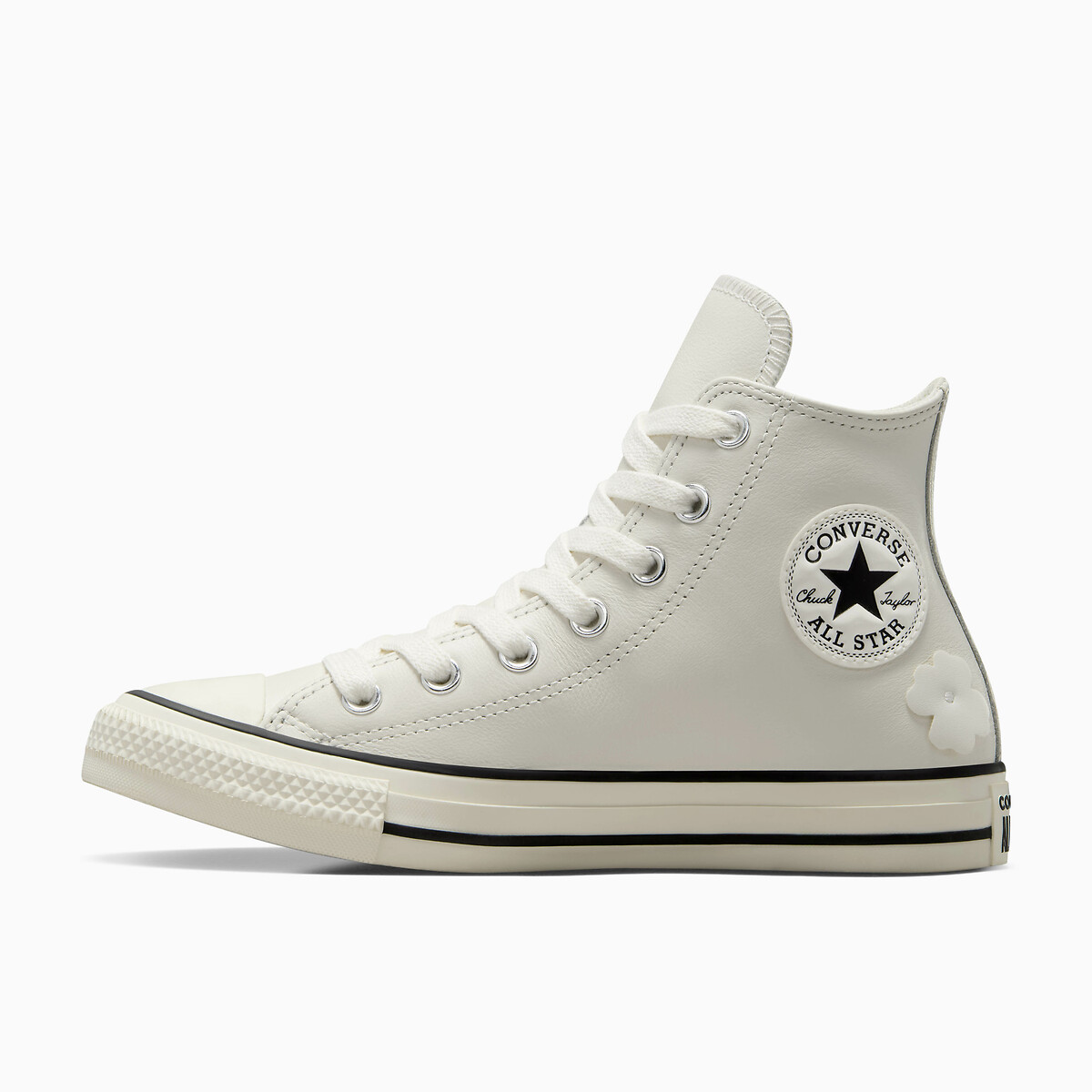 All Star Hi Metallic Ballet Trainers in Leather ecru , CONVERSE