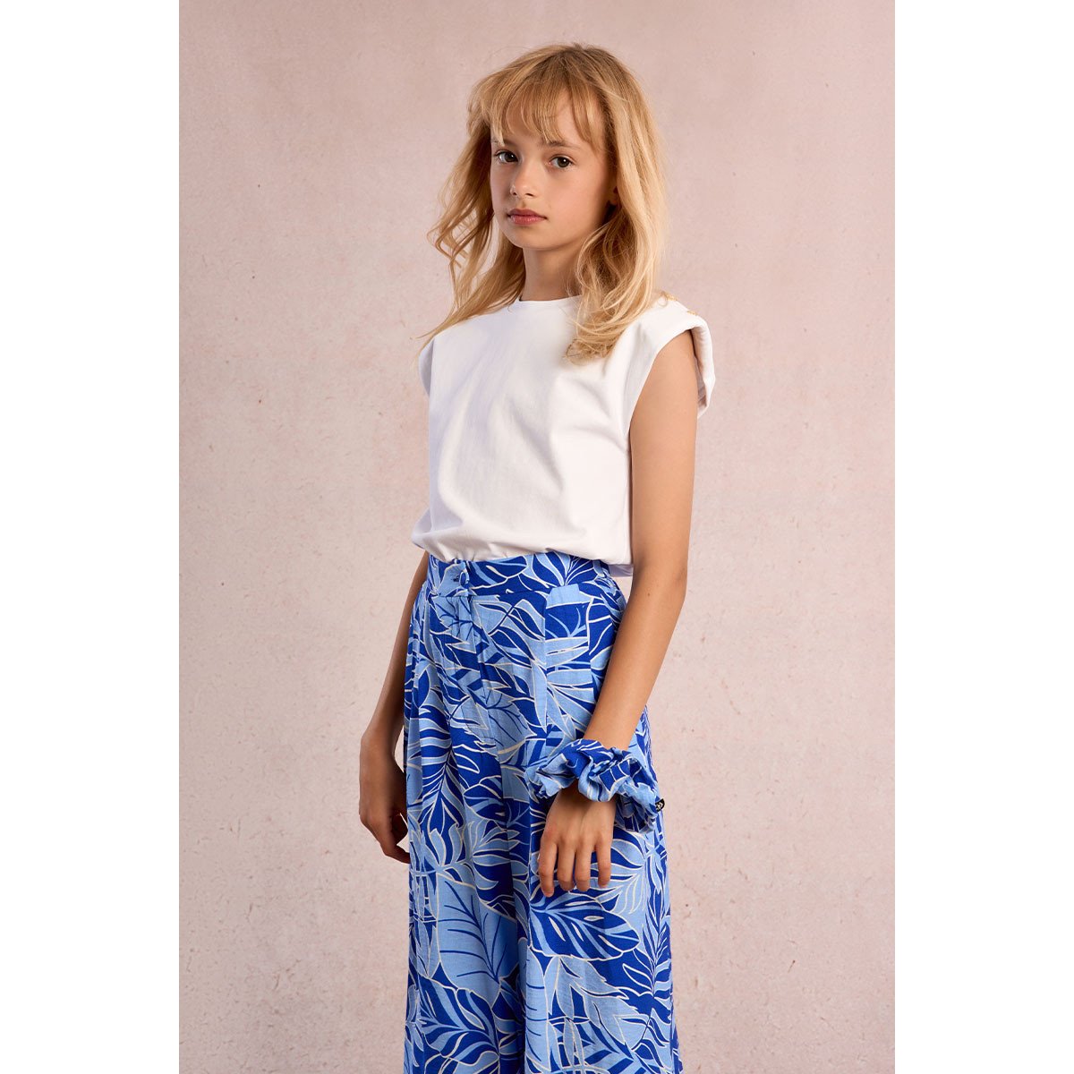 T-shirt à épaulettes blanc, MOLLY BRACKEN GIRL