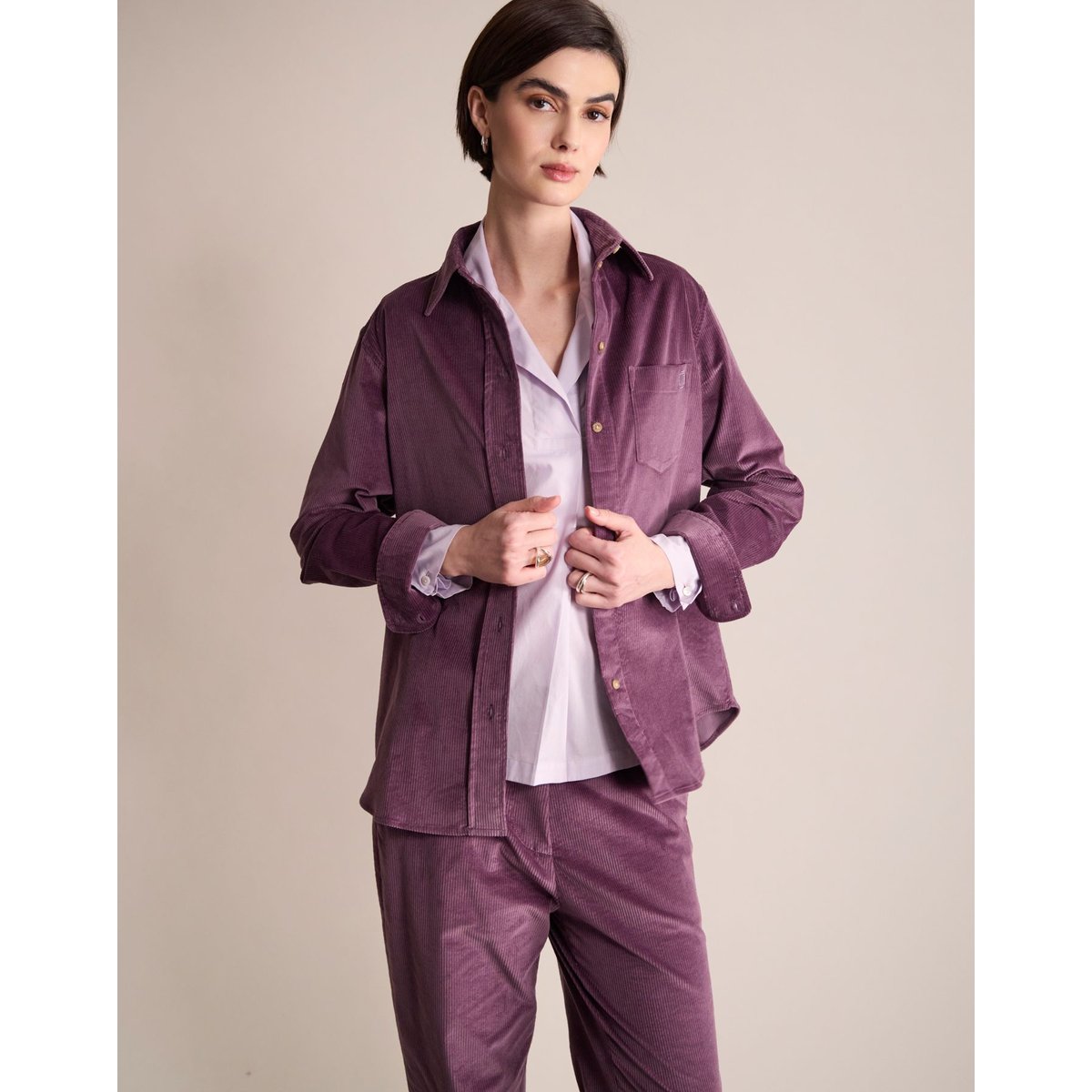 Chemise Maureen violet, INES DE LA FRESSANGE PARIS