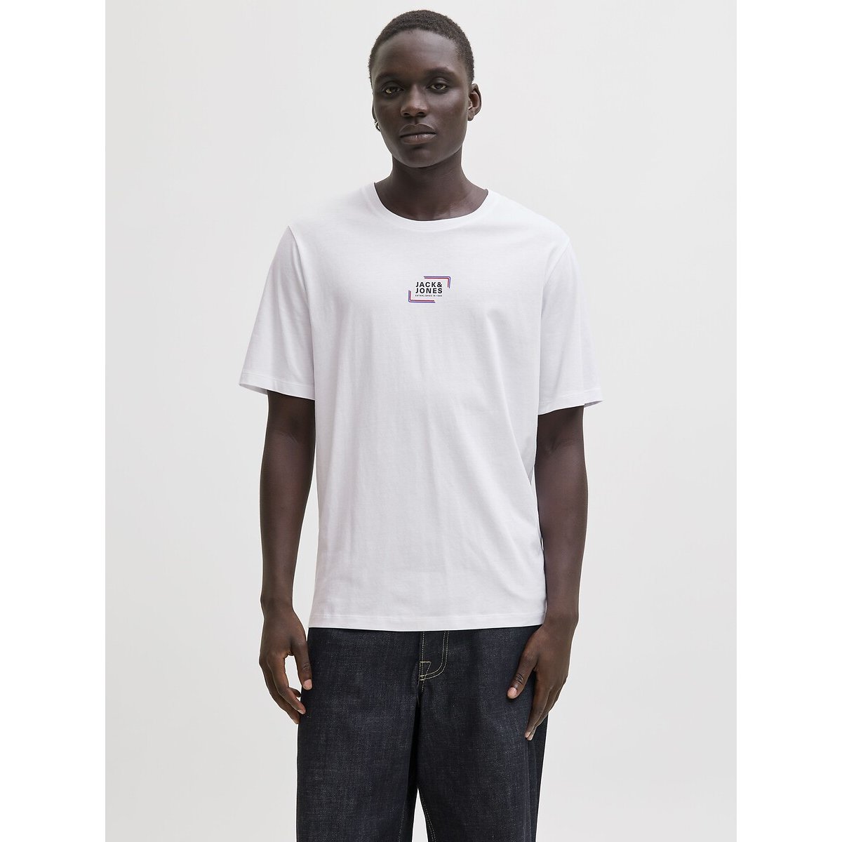 T-shirt manches courtes blanc, JACK & JONES